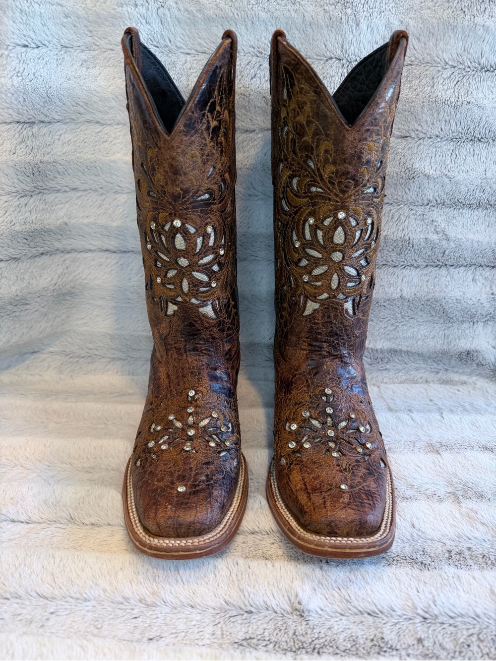 Spirit Estoperol Laser Harman Cappuccino Cowboy Boot